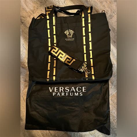 versace bag and perfume|versace perfume tote bag.